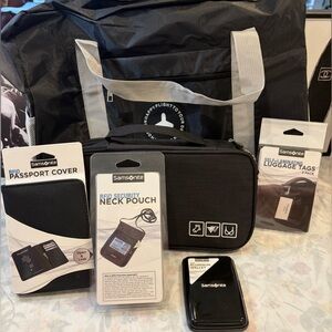 ⚫️SAMSONITE RFID Passport Cover/RFID Neck Pouch/RFID Wallet/Luggage tags/Luggage